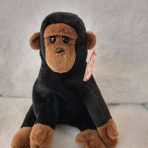 Plush Monkey Toy - Black and Brown